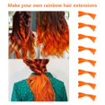 thumbnail image 4 of SUTENGDA 16 Pcs Extensions de Cheveux Colorés Bouclés Ondulés Clip Synthétique pour Filles Femmes Enfants Multi-Couleurs Fête Higfroshsights (Rouge), 4 of 5