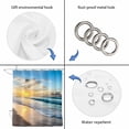 thumbnail image 5 of Ocean Sunset Waterproof Fabric Shower Curtain,Beach Blue Sky Coastal Seashore Summer Waterproof Fabric Shower Curtain for Bathroom Curtains Bathtubs Shower Curtains with 12 Hooks Extra Long 72x84, 5 of 8
