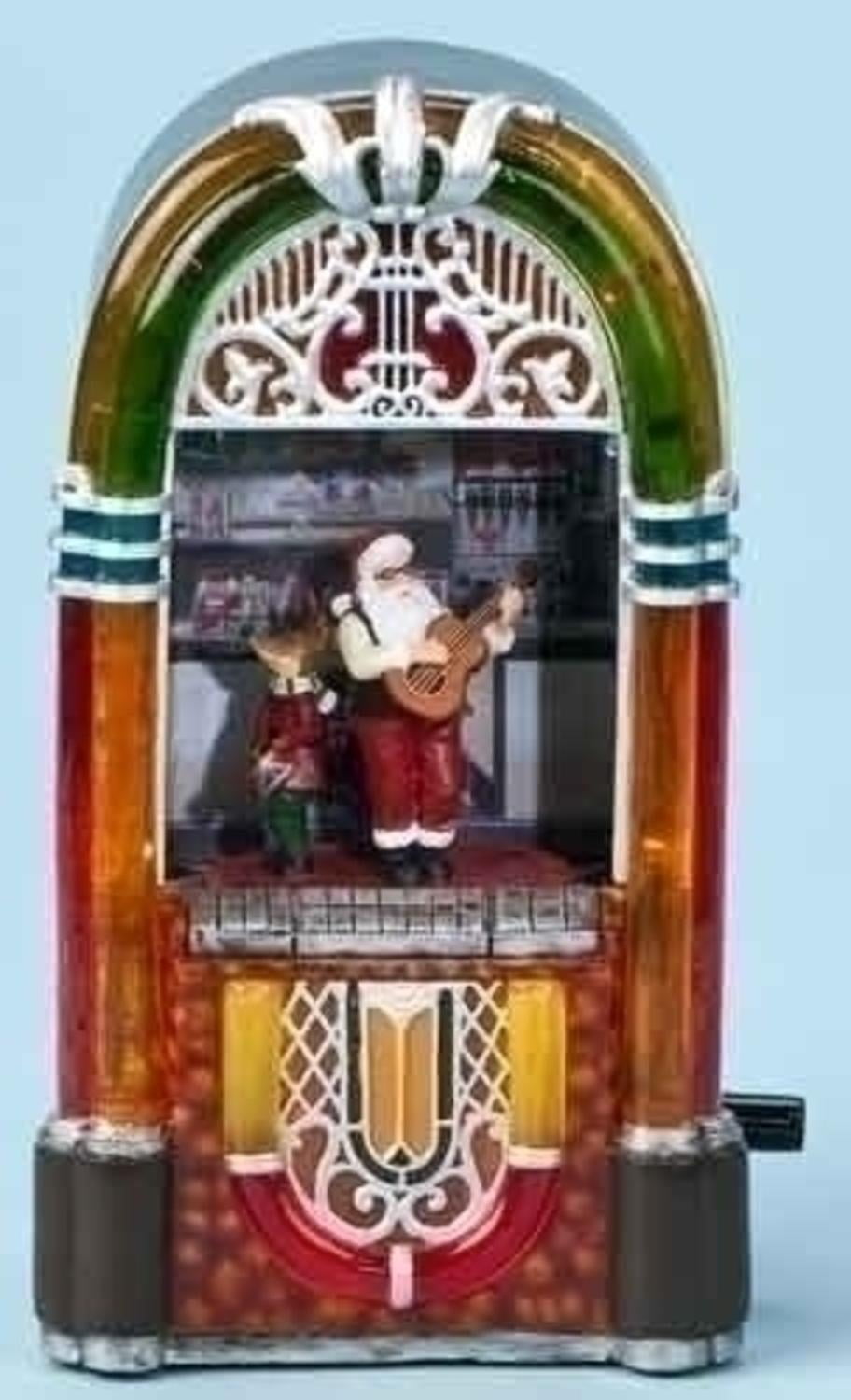 Amusements Musical Animated Santa & Reindeer in Lighted Christmas
