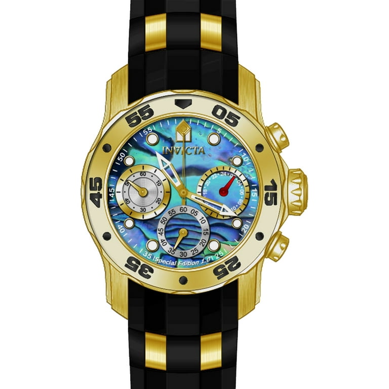 Invicta Men s 24830 Pro Diver Quartz Chronograph Ocean Blue Dial Watch