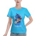 thumbnail image 1 of Women's Basic Short Sleeve T-Shirt Super Saiyan, 1 of 6