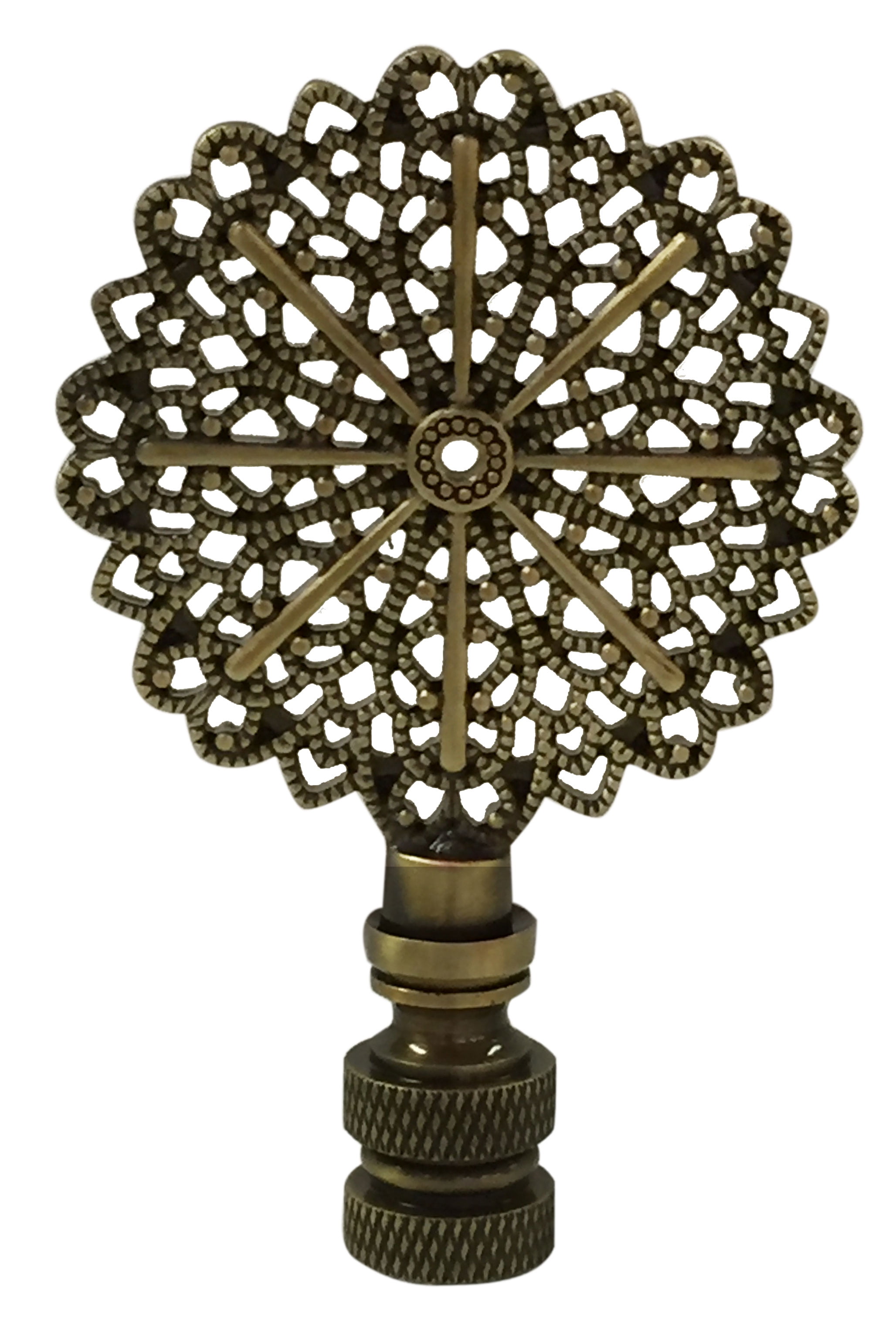 Bronze finish Machined Metal Lamp Finial **TAPER DESIGN** Antq Lamp Finial 