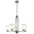 thumbnail image 2 of 44051NI Kichler Lighting Tao - 5 light Medium Chandelier - 20.75 inches tall by 25.25 inches wide-Brushed Nickel Finish    -Traditional Installation, 2 of 2