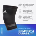 thumbnail image 3 of Rodillera adidas Aeroready Seamless de compresión y soporte, 3 of 6