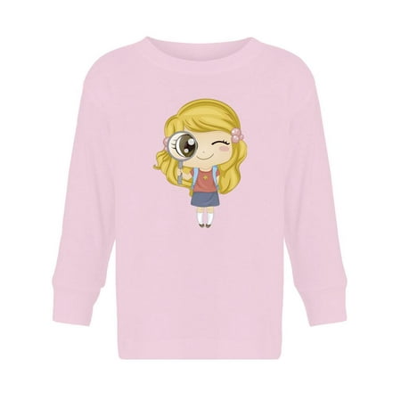 

Girl With Magnifying Glass Long Sleeve Toddler -Image by Shutterstock 5 Toddler