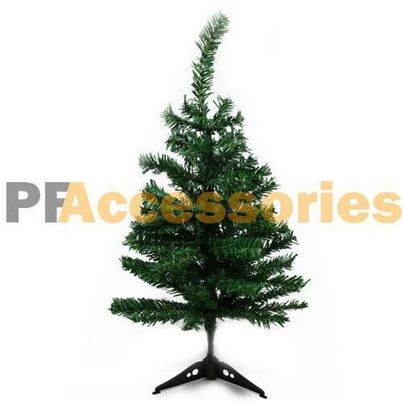 Wideskall 24" inch Mini Tabletop Artificial Christmas Pine Tree Green