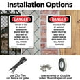 thumbnail image 3 of House Is Fed By Backup Generator OSHA Danger Rigid Plastic Sign 18 Inch x 12 Inch - 10 Pack, 3 of 8