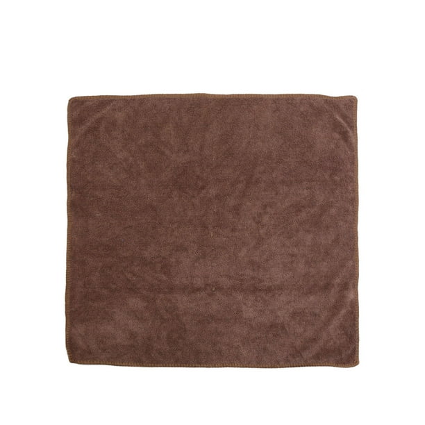 Toalla de Limpieza Carrocería Café de 300GSM de Microfibra para Lavado de Coche 40x40cm