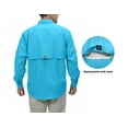thumbnail image 2 of Little Donkey Andy Men's UPF 50+ UV Protection Shirt, Long Sleeve Fishing Hiking Shirt Sea Blue XL, 2 of 7