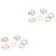 thumbnail image 4 of Guardurnaity Paquete de 6 anillos para niñas, joyería conjunta ajustable, adorno de apertura, anillos elegantes, regalos, accesorios, cumpleaños, Type2 NO2, 4 of 6
