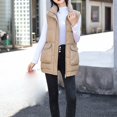 thumbnail image 4 of Vedolay Women's Winter Coats Button Zipper Up Jackets Coats Outwear Khaki,XL, 4 of 5