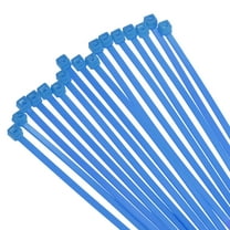 Uxcell 100PCS Cable Zip Ties 14 Inch, Self-Locking Nylon Wire Ties with 30 lbs Tensile Strength for Indoor and Outdoor, Blue