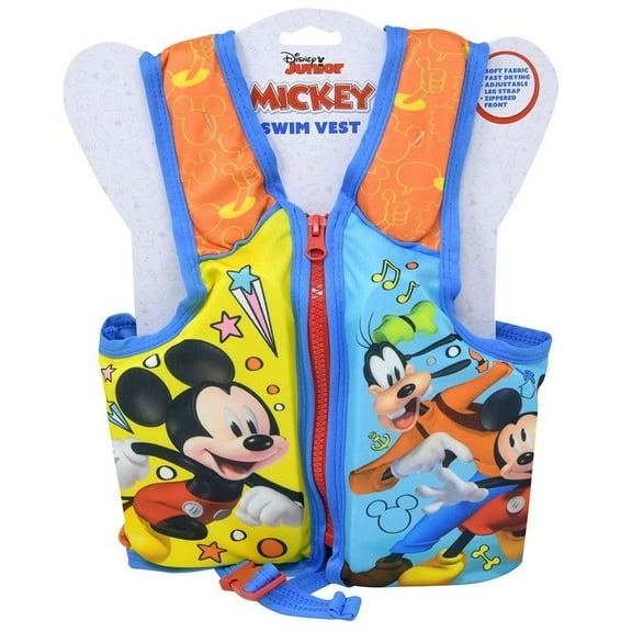Disney Adjustable Unisex Toddlers Swimming Aids with Safety Strap Multicolor