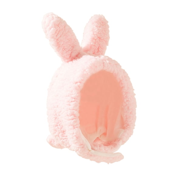 Penkiiy Baby Hats Baby Winter Hat Toddler Girl&boy Baby Infant Kids Winter Solid Color Pure Color Male And Female Baby Fleece Bunny Ear Hat Pink Hat for One Size