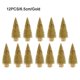 thumbnail image 1 of 12 Pieces Artificial Mini Christmas Tree Figurine Sisal Silk Cedar Mini Miniature Micro Landscape Home Room Table Top Decoration, 1 of 4