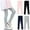 Gray, variant on Hpgjzj Girls Leggings Basic Kids Girls High Waisted Leggings Stretch Comfy Long Tight Pants Trousers 2-10 Years
