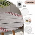 thumbnail image 3 of Baseball Round Tablecloth for 36-44 Inch Tables, Fitted Table Cover with Elastic Edge, Vintage Wooden Shabby Art Waterproof Outdoor Table Cloth Protector for Patio Garden Dinner Picnic, 3 of 9