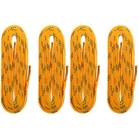 

2 Pairs Flat Roller Skate Shoe Laces Elastic Hockey Ice Skate Shoelace (Yellow)