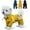 Yellow, variant on Dog Raincoat, Waterproof Dog Rain Jacket with Hood, Rain Coat with Leash Hole, Reflective Strap for Small Medium Dogs, Lightweight Puppy Clothes(Blue,M)
