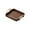 B, variant on chaungfeng Brown Plastic Serving Tray with Handles, Food Tray for Breakfast,Coffee Table,Dinner & Bar, Decorative Tray for Kitchen, Bedroom (C)