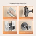 thumbnail image 4 of Bathroom Shower Fixed Shower Head Hanger Adjustable Shower Bracket Black Color Option High-quality Stainless Steel, 4 of 9
