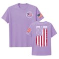 thumbnail image 3 of lnmuld Independence Day Kids Patriotic 250th Anniversary Short Sleeve T-Shirt 1776-2026 Print Tee for 4th of July Daily Wear Color:Purple,Size:1-2 Years, 3 of 4