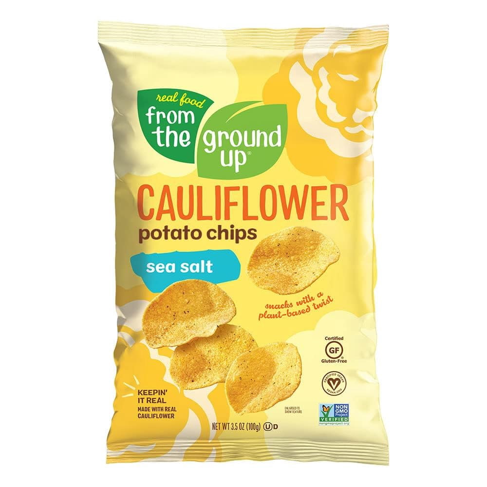 From the Ground Up Sea Salt Cauliflower Potato Chips, 3.5 OZ (Pack - 6)
