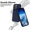thumbnail image 3 of Entronix Silicone Case Compatible with iPhone 16, Soft-Touch Protective Cover, Navy Blue, 3 of 5