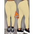 thumbnail image 2 of Women's High Waisted Skinny Jeans Slightly Stretchy Ultra Soft Plush Lined Suitable for wearing in autumn and winter, 2 of 7