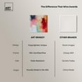 thumbnail image 6 of Art Remedy Colorful Abstracts Canvas, 40" x 40", Gallery Wrapped, Emberglow I, 6 of 7