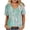 Green A, variant on Tops for Women Trendy Plus Size Short Sleeve V Neck Solid Blouse Casual Loose Fit Summer Top