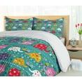 thumbnail image 5 of Ambesonne Animal Cartoon Duvet Cover Sets, Joyful Nature, 2-Queen, Multicolor, 5 of 7
