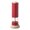 Red, variant on USB Rechargeable Salt and Peppers Mill with Adjustable Grinding Transparency Window Spices Mill Home Cooking Supplies