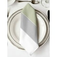 thumbnail image 2 of nqOlkjepod Grey Green Striped Cloth Napkins Set of 6 Reusable Dinner Napkins, Farmhouse Modern Cocktail Napkin Washable Table Napkins for Wedding/Holiday Party/Baby Shower 20"x20", 2 of 8