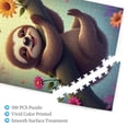thumbnail image 3 of 500 Piece Jigsaw Puzzle For Adults Adorable Sloth In Blooming Tree Fun & Relaxing Adult Puzzle Challenging Brain Teaser Great Gift Idea HighQuality Pieces, 3 of 7