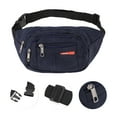 thumbnail image 3 of Unique Bargains 1 Pc Breathable Running Belt Multi-layer Fanny Pack for Sports to Carry Phone Keys Dark Blue, 3 of 6