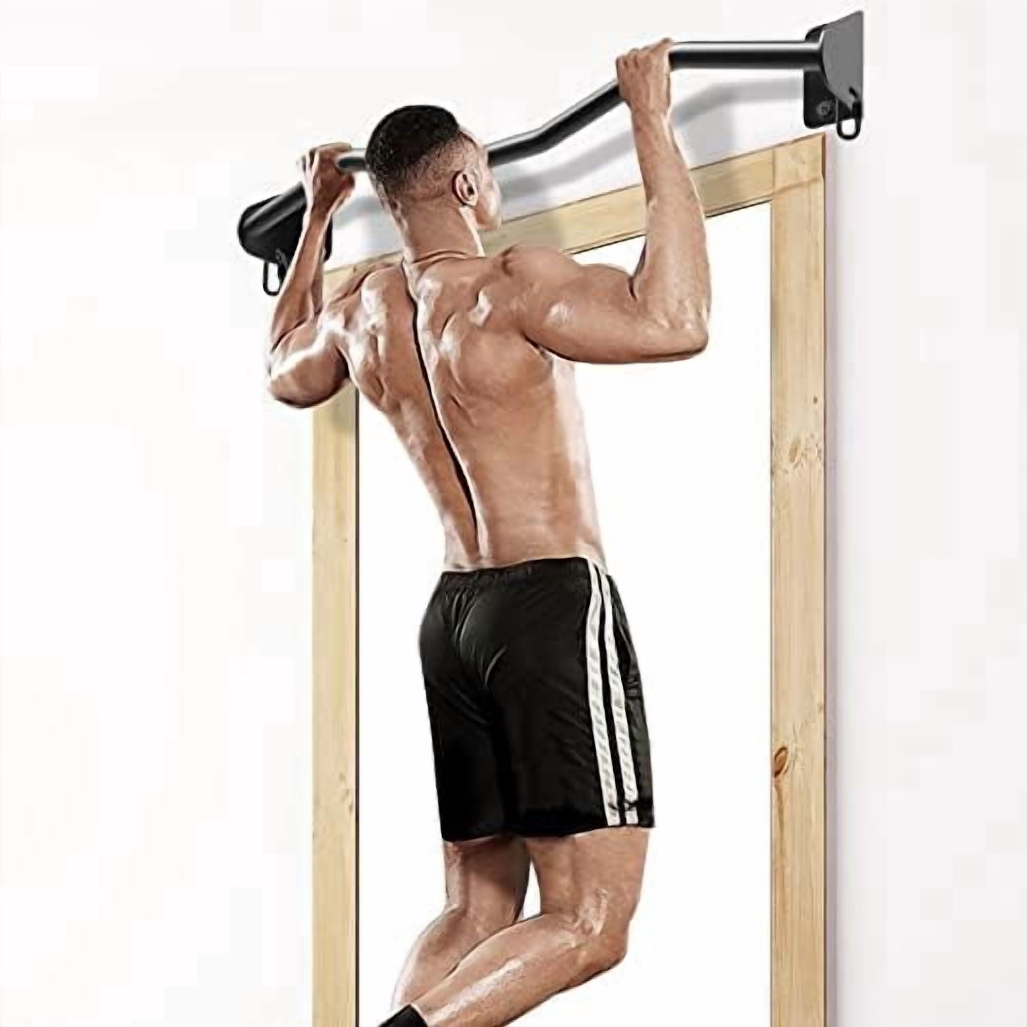 Heavy Duty Wall Mounted Doorway Pull Up Bar, Multifunctional Chin Up Bar, Portable Fitness Door Bar, Body Workout Home Gym System M Type Pull Up Bar