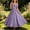 Purple, variant on SERTGUTR Girls Dress Satin Ball Gown Off Shoulder Bow Short Sleeve V-Neck Ankle Dress Wedding Birthday Party Pageant Floor Length Special Occasion Dress
