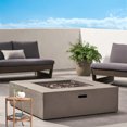 thumbnail image 3 of Propane Fire Pit Table, 50,000 BTU Rectangle Fire Table with Sturdy Concrete Surface, Perfect for Outdoor Gardens, Backyards, Decks, and Patios, Weatherproof Design (Tank Cover Not Included), 3 of 6