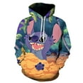 thumbnail image 1 of Vestes à Capuche Stich Imprimées 3D Anime Chandail à Capuche Chandail en Molleton, 1 of 2