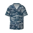 thumbnail image 5 of PAYOHTO Mens Hawaiian Casual Short-sleeved Shirt Tropical Summer Beach Button Down Shirts, 5 of 7