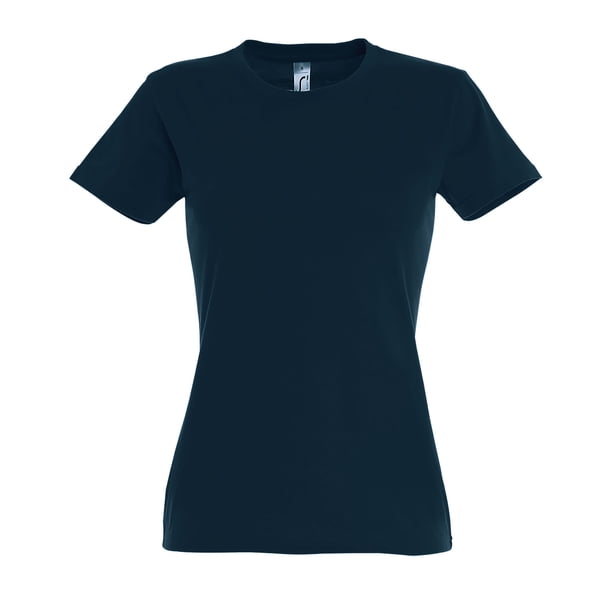 SOLS - Camiseta de manga corta Imperial para mujer (Azul Petróleo)