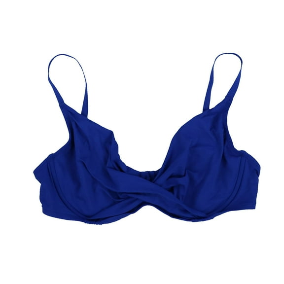Bleu By Rod Beattie Women's Bikini Top Twist Swimsuit Cobalt 36D New