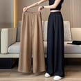 thumbnail image 2 of Pantalones de traje grandes para primavera y otoño, cintura alta, pantalones de pierna ancha para verano, pantalones casuales finos, de corte estrecho y pierna recta para mujer, 2 of 3
