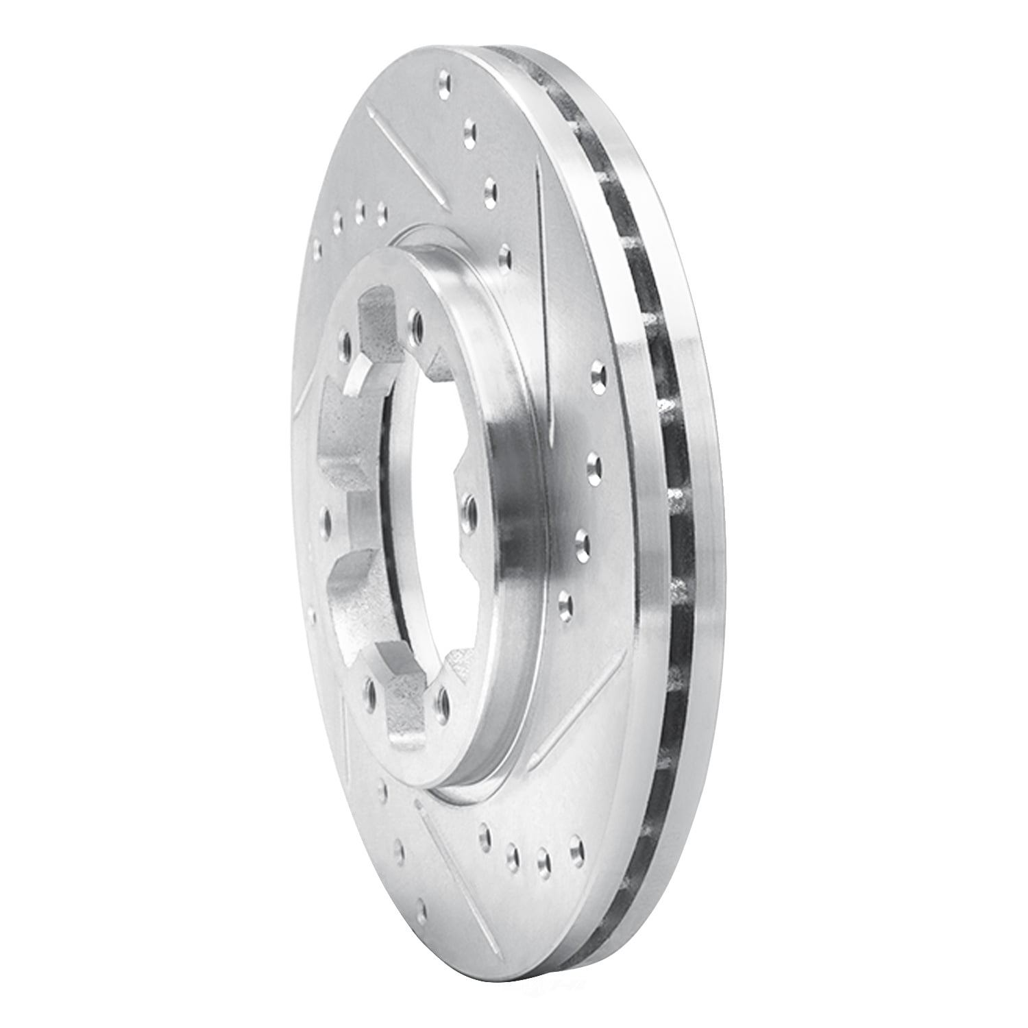 Dynamic Friction Company 631-67080R DFC Brake Rotor - Drilled And Slotted - Silver
