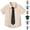 Beige, variant on Boys Button Down Oxford Shirt Short Sleeve Formal Uniform Dress Shirts Standard Fit Summer Kids Clothing (Blue, 8-9 Years)