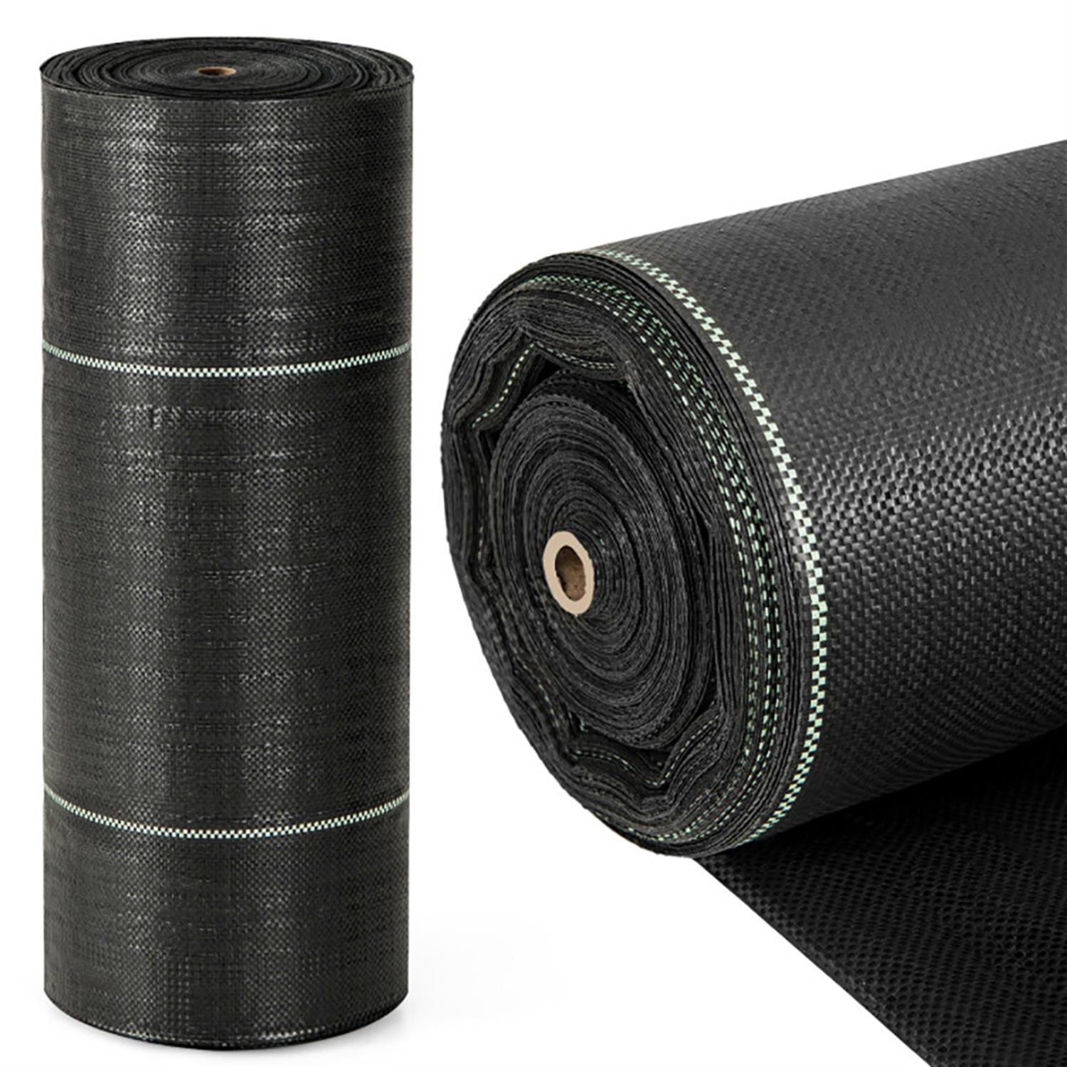 Spaco 4 x 250 ft Weed Barrier Landscape Fabric Heavy Duty, Weed Block Gardening Ground Cover Mat, Weed Control Garden Cloth, Black