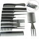 thumbnail image 2 of Peines Profesionales Del Cepillo de cabellero 10pcs / Set, Peines Antiestáticos Del cabellero Del Peluquero Del Salón, 2 of 9