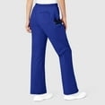 thumbnail image 2 of Wink WonderFLEX Grace - Women's Flare Leg Cargo Scrub Pant, Galaxy Blue, XL Tall, 2 of 7