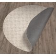 thumbnail image 3 of Zen Circles Block Print Neutral Area Rug by Kavka Designs, 3 of 3